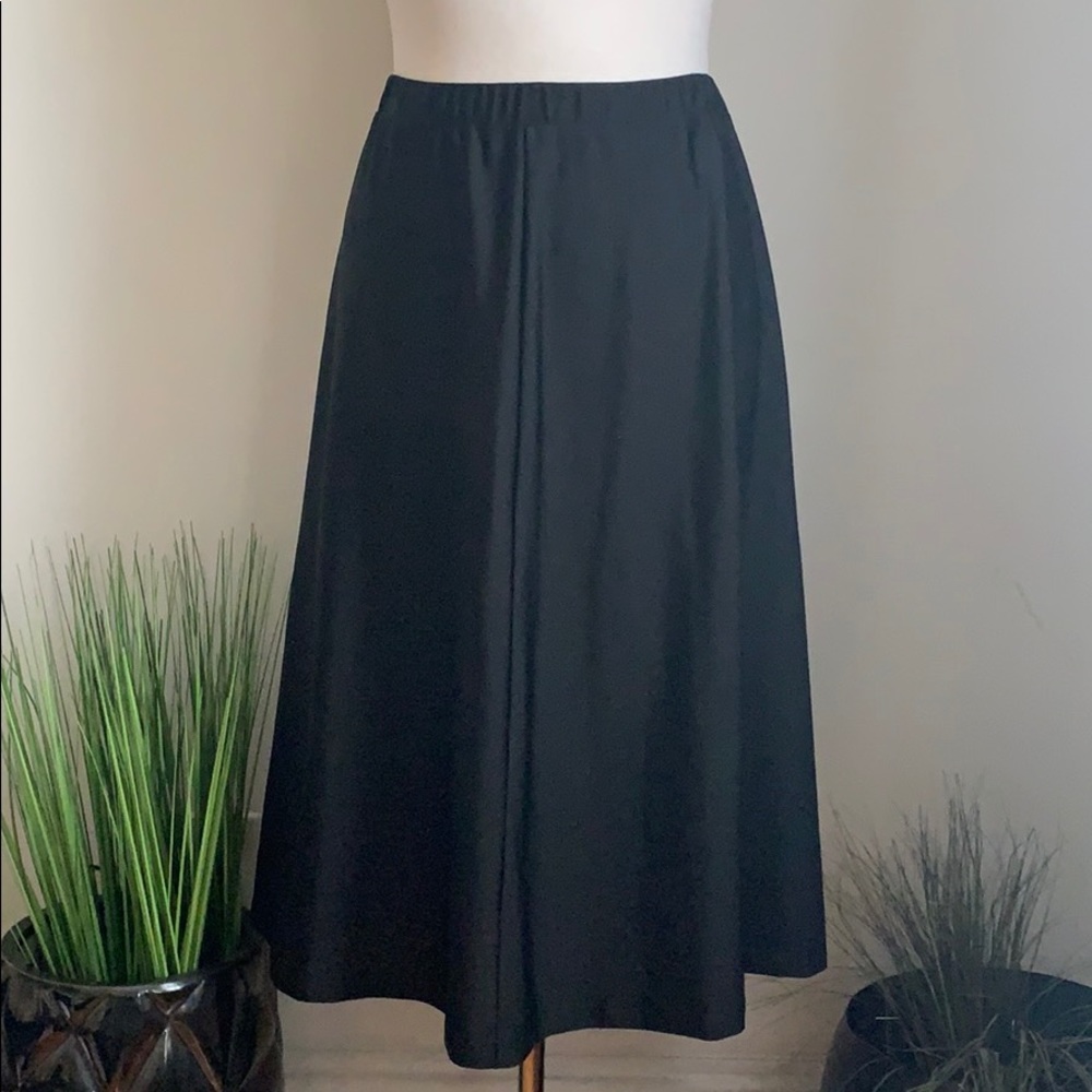 VINTAGE 70s Black Circle Skirt